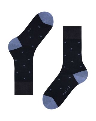 Mercerized Cotton & Nylon Dot Dress Socks