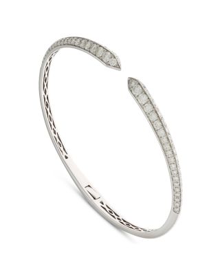 Alberto Milani 18K White Gold Via Fiori Chiari Diamond Kiss Cuff Bracelet - Exclusive, Italy Campaign