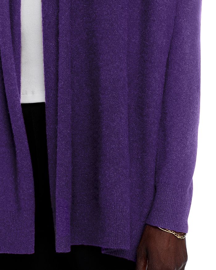 C By Bloomingdale's Cashmere Open-front Cardigan - Exclusive In Blackberry