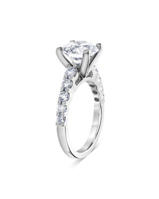 Certified Lab Grown Diamond Bridal Set in 18K White Gold, 4.75 tcw