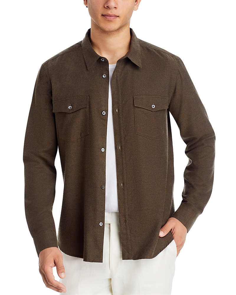 Frame Fashion Denim Shirt In Soft Mocha