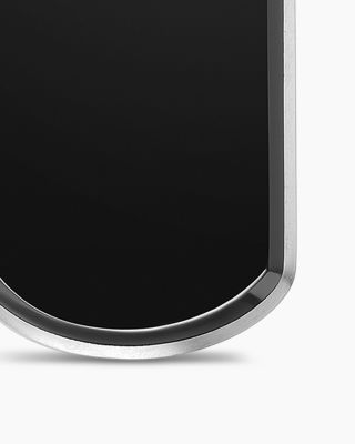 Men's Chevron Tag in Sterling Silver, 21mm