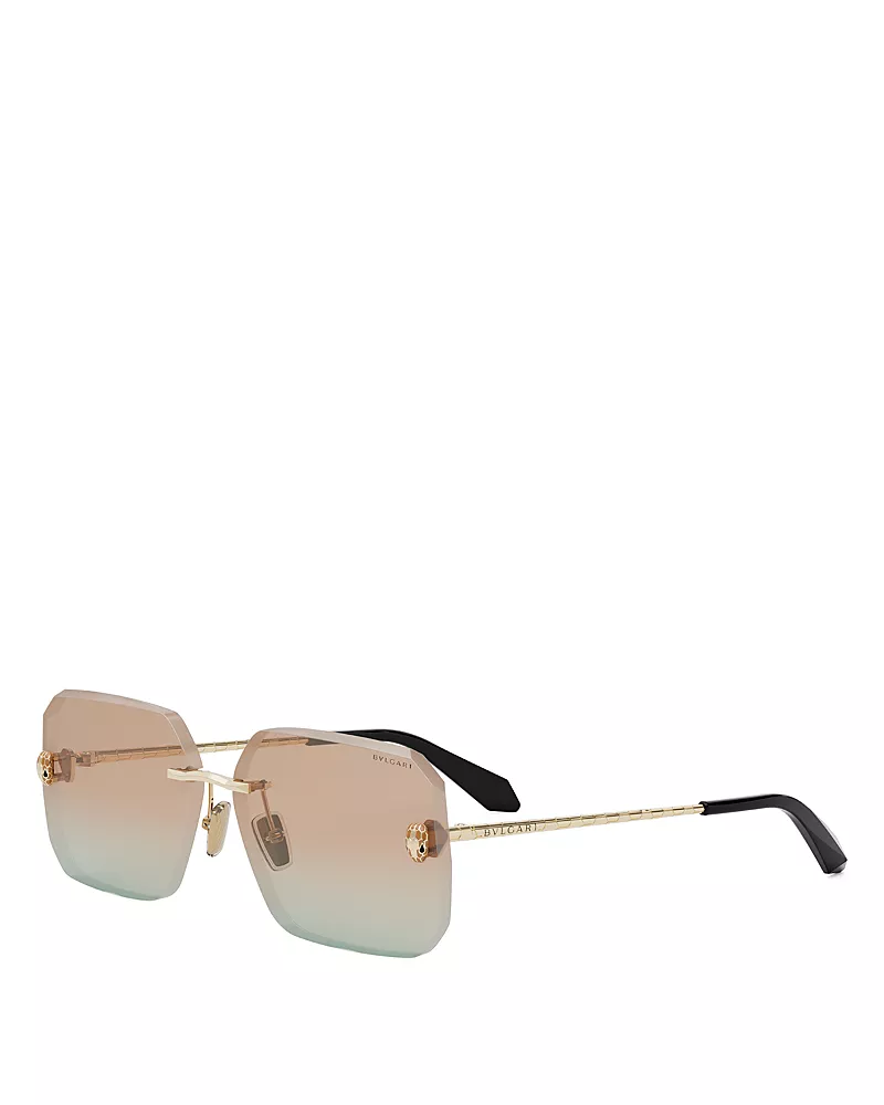 Bvlgari Serpenti Rectangular Sunglasses, 62mm