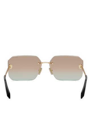 Serpenti Rectangular Sunglasses, 62mm