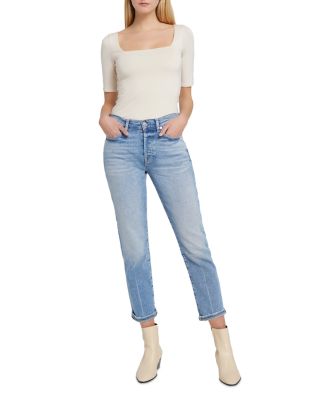 Josefina High Rise Crop Slim Jeans in Must