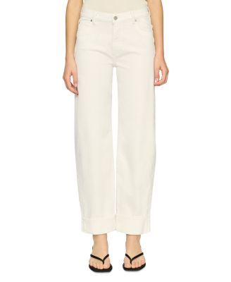 DL1961 - Thea Boyfriend Relaxed Jeans in White Cuff