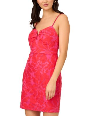 Liv Foster - Front Notch Lace Mini Dress