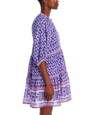 Clara Block Printed Mini Swing Dress  