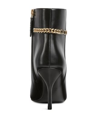 Women's Logo Embellished Pointed Toe Booties