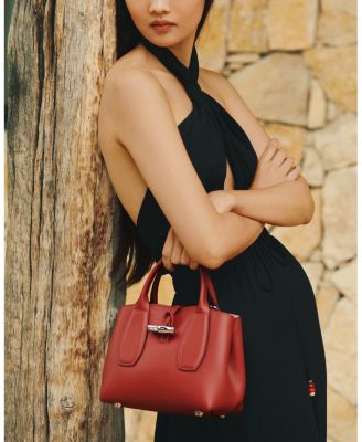 Longchamp Roseau Small Box Handbag with Crossbody Strap | Bloomingdale's  Handbags