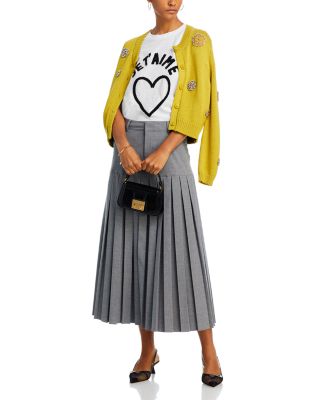 Cinq à Sept Bane Ruffle Pleated Skirt | Bloomingdale's