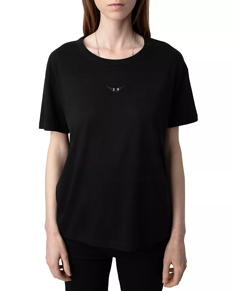 Zadig & Voltaire Mar Rhinestone Wings Tee