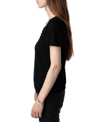 Celsy Cashmere Henley Sweater