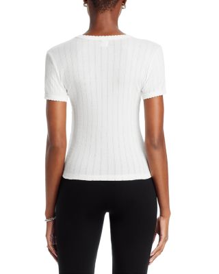 Pointelle Tee