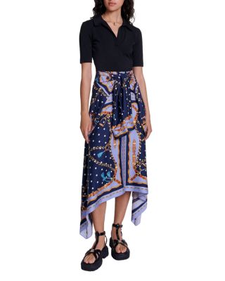 Maje - Raprichaine Mixed Media Dress