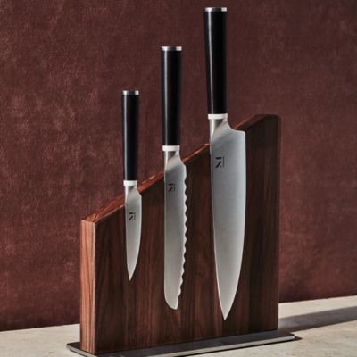 Walnut Wood Magnetic Knife Stand