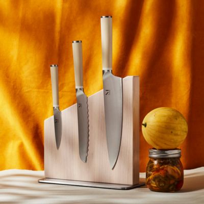 Walnut Wood Magnetic Knife Stand