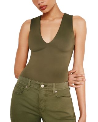 Good American Deep V Neck Bodysuit