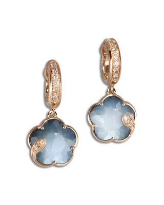 Pasquale Bruni - Petit Joli Lunaire 18K Rose Gold Lunar Garden Gem Earrings with Diamonds, 0.28 ct. t.w.