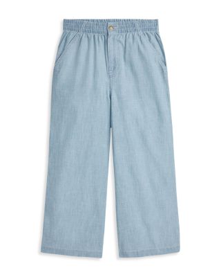 Ralph Lauren - Girls' Polo Prepster Indigo Chambray Pants - Big Kid