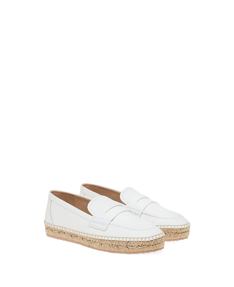 Gianvito Rossi Woven Raffia Espadrilles In White