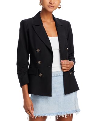 AQUA - Ruched Sleeve Blazer - Exclusive