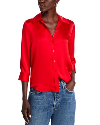 L'AGENCE - Dani Silk Charmeuse Blouse