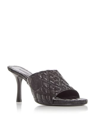 Burberry - Women's Quilted High Heel Slide Sandals