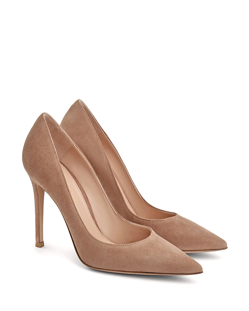 Gianvito Rossi Gianvito 105 Camoscio High Heel Pumps In Brown