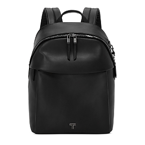 Tumi Voyageur Raina Leather Backpack In Black/gunmetal