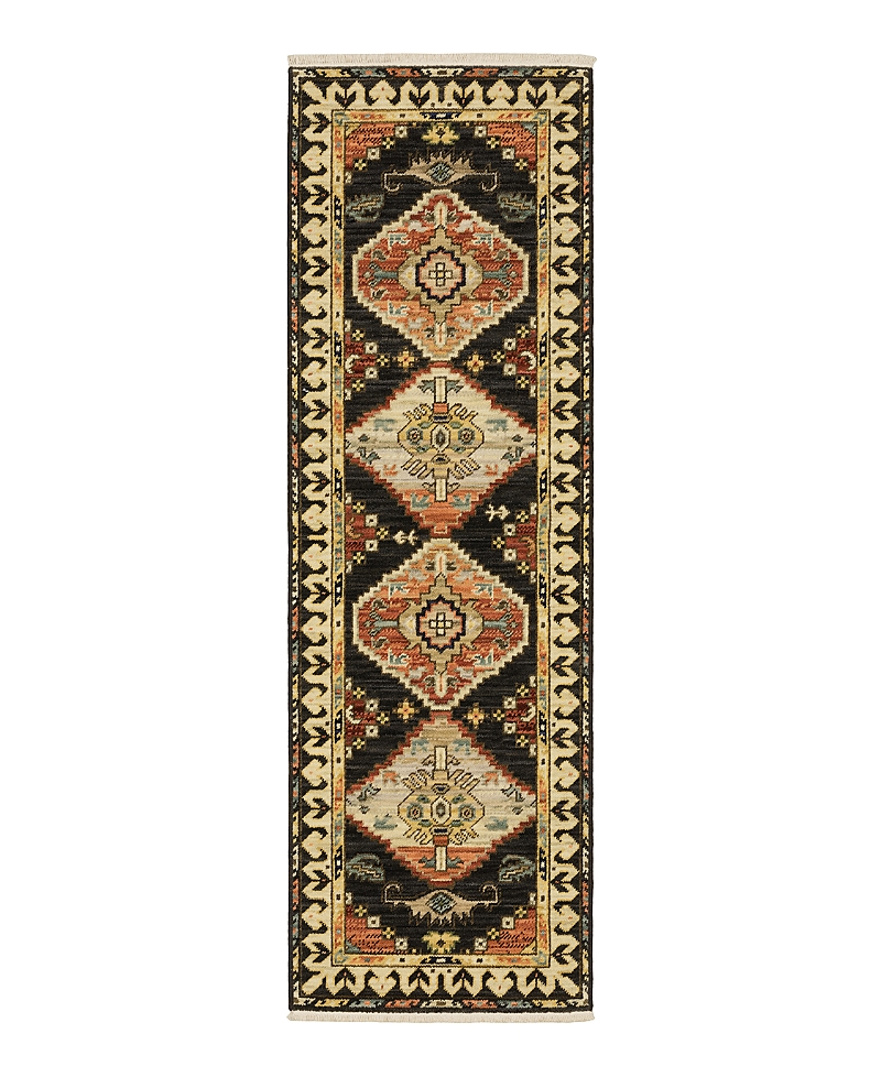 Oriental Weavers Lilihan 051k6 Runner Area Rug, 2' X 6' In Charcoal