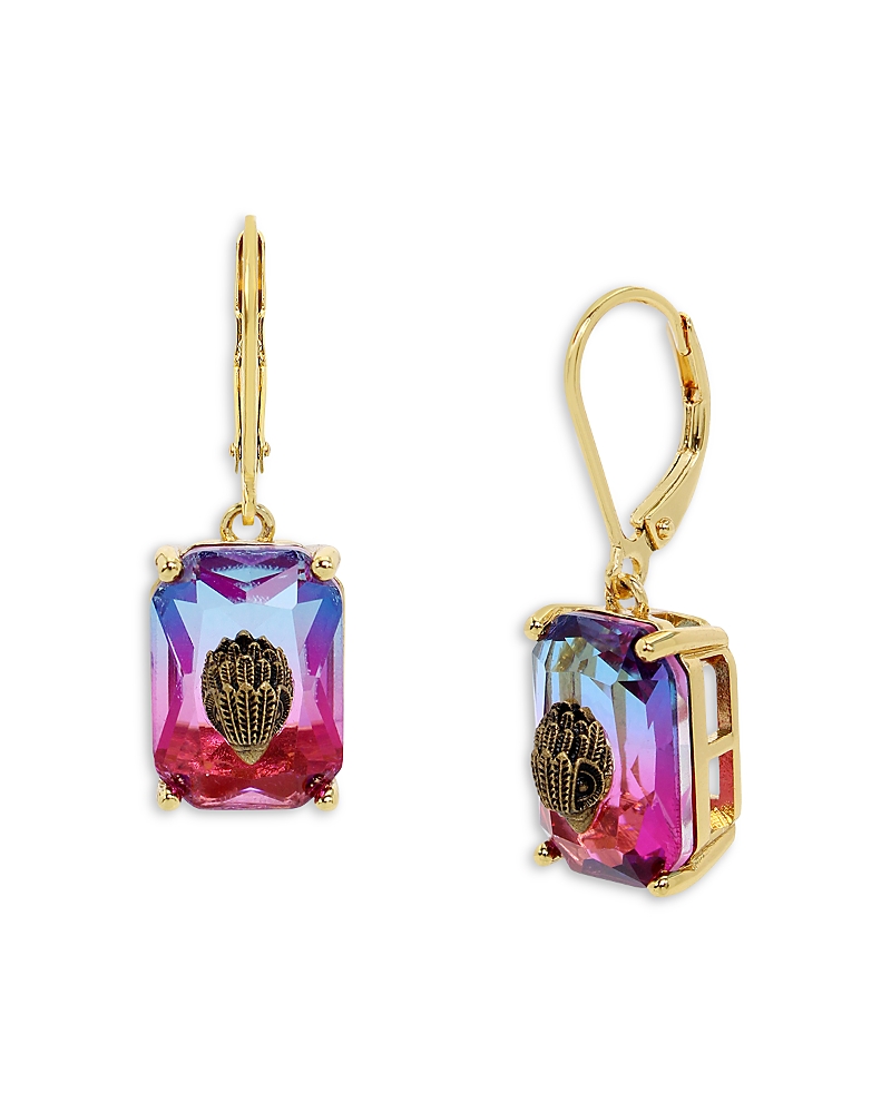 KURT GEIGER SIGNATURE EAGLE OMBRE GEM DROP EARRINGS