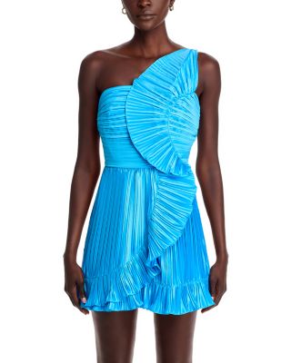 Kelce Fitted Flounce Mini Dress