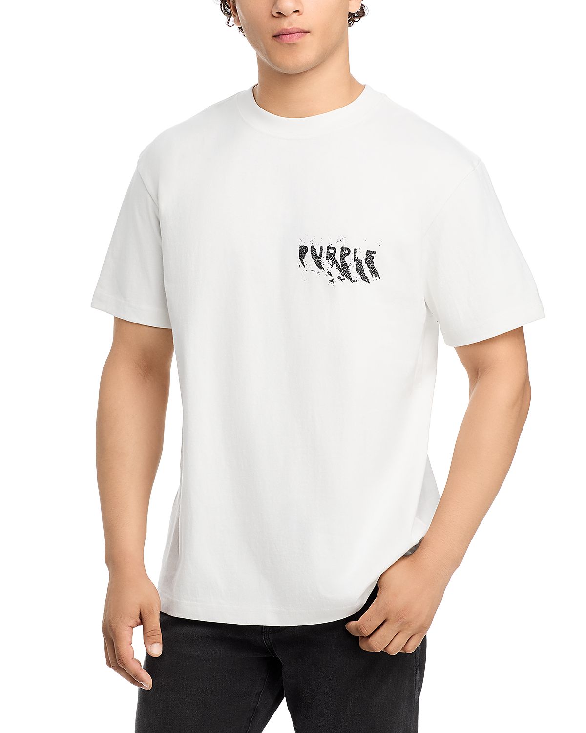 Purple Brand Double Logo Tee