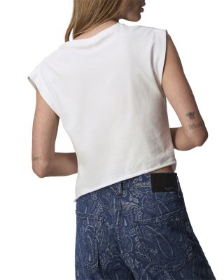 Mica Ruched Sleeveless Cropped Top
