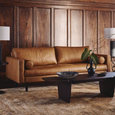Rotolo Leather Sofa