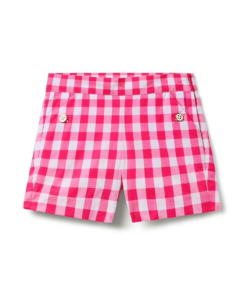 Janie and Jack Girls' Gingham Poplin Short - Baby, Little Kid, Big Kid