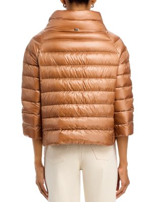 Sofia Iconico Cropped Down Puffer Coat