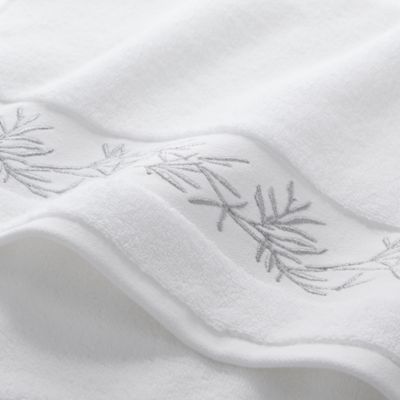 Botanical Embroidered Hand Towels, Set of 2 - Exclusive
