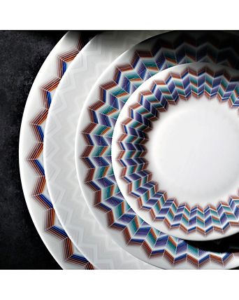  Zig Zag Jarris Dessert Plates, Set of 6