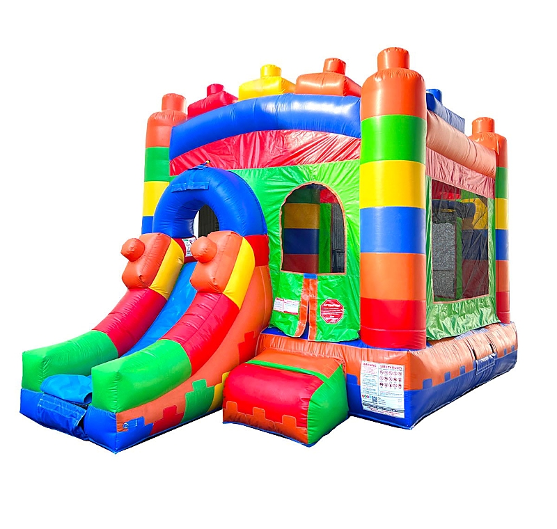 Pogo Bounce House Inflatable Bounce House With Slide For Kids (without Blower) - 18 X 12 X 14.5 Foot With Built-in Bla
