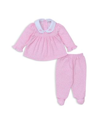 Girls' Floral Smocked Top & Footed Pants Set - Baby
