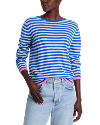 Jumper 1234 Cashmere Tipped Little Stripe Sweater