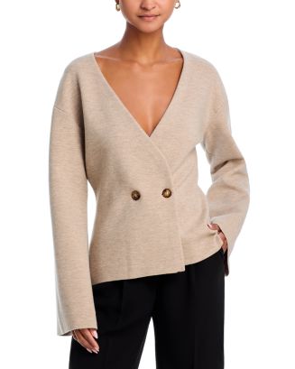 rag & bone Lori Wool Blend V Neck Cardigan Sweater