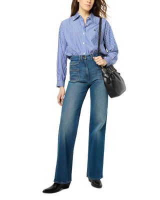 Anna High Rise Flared Jeans in Universe