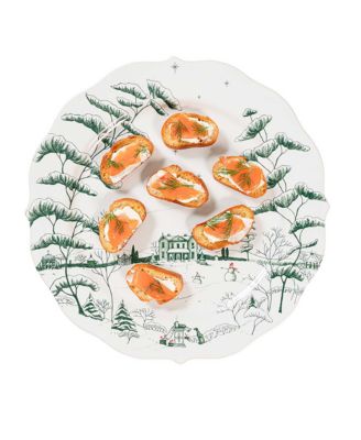 Country Estate Winter Frolic Party Plate Assorted Set of 4
