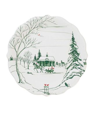 Country Estate Winter Frolic Party Plate Assorted Set of 4