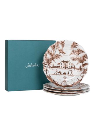 Country Estate Harvest Party Plate Assorted Set of 4