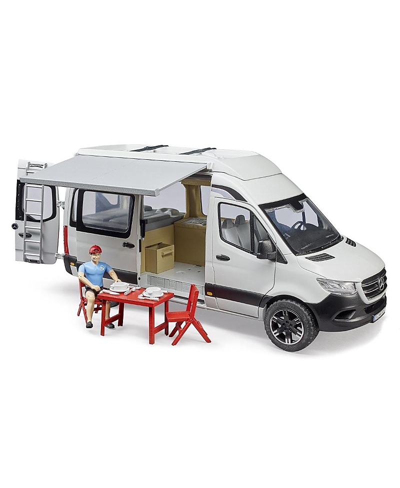 Bruder Unisex 1/16 Mercedes-benz Toy Sprinter Camper With Driver - Ages 5+
