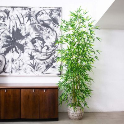 8' Artificial Green Bamboo Tree